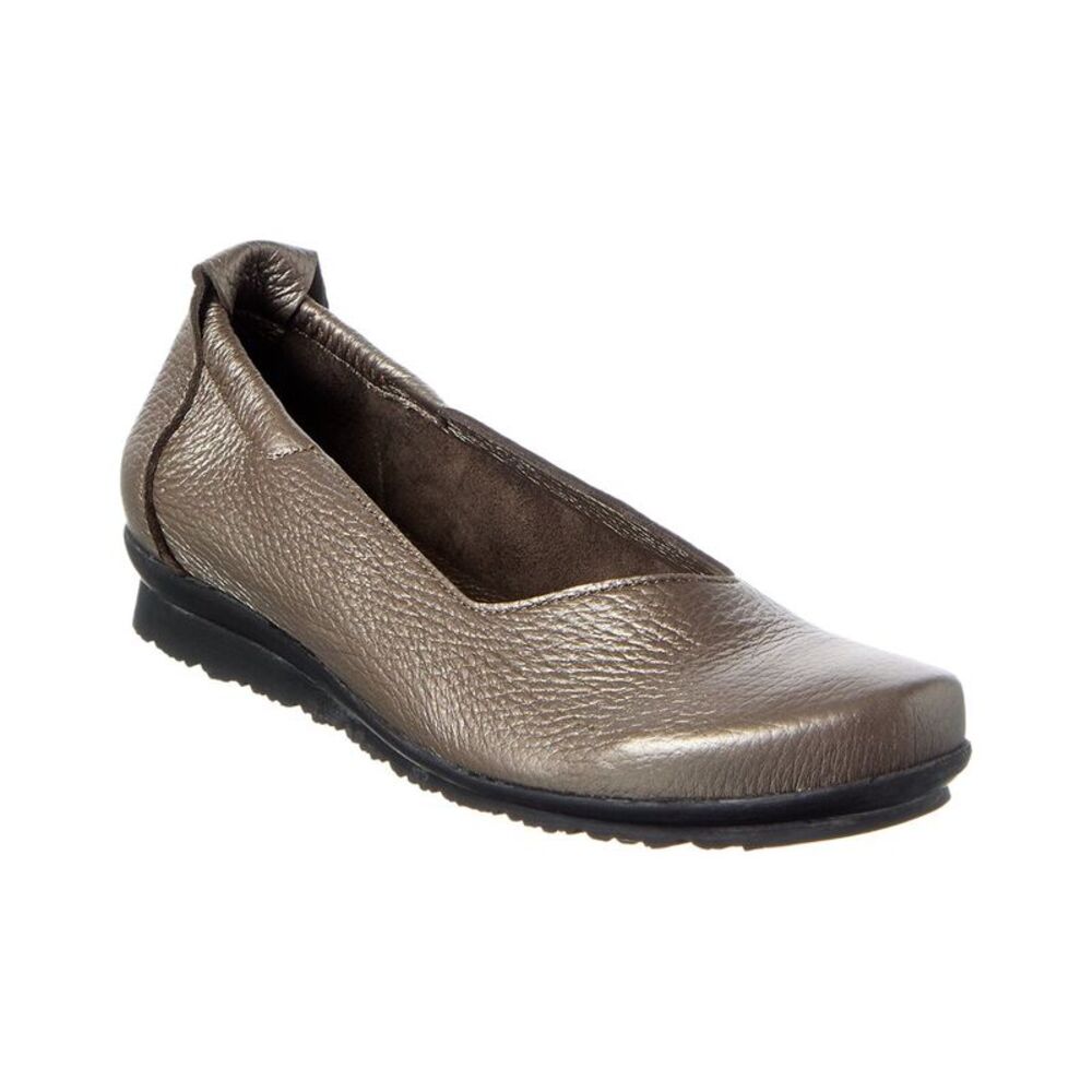 Arche Barege Leather Flat, Silver
